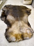 Rentierfell Mika, grau-braun, 140 x 110cm